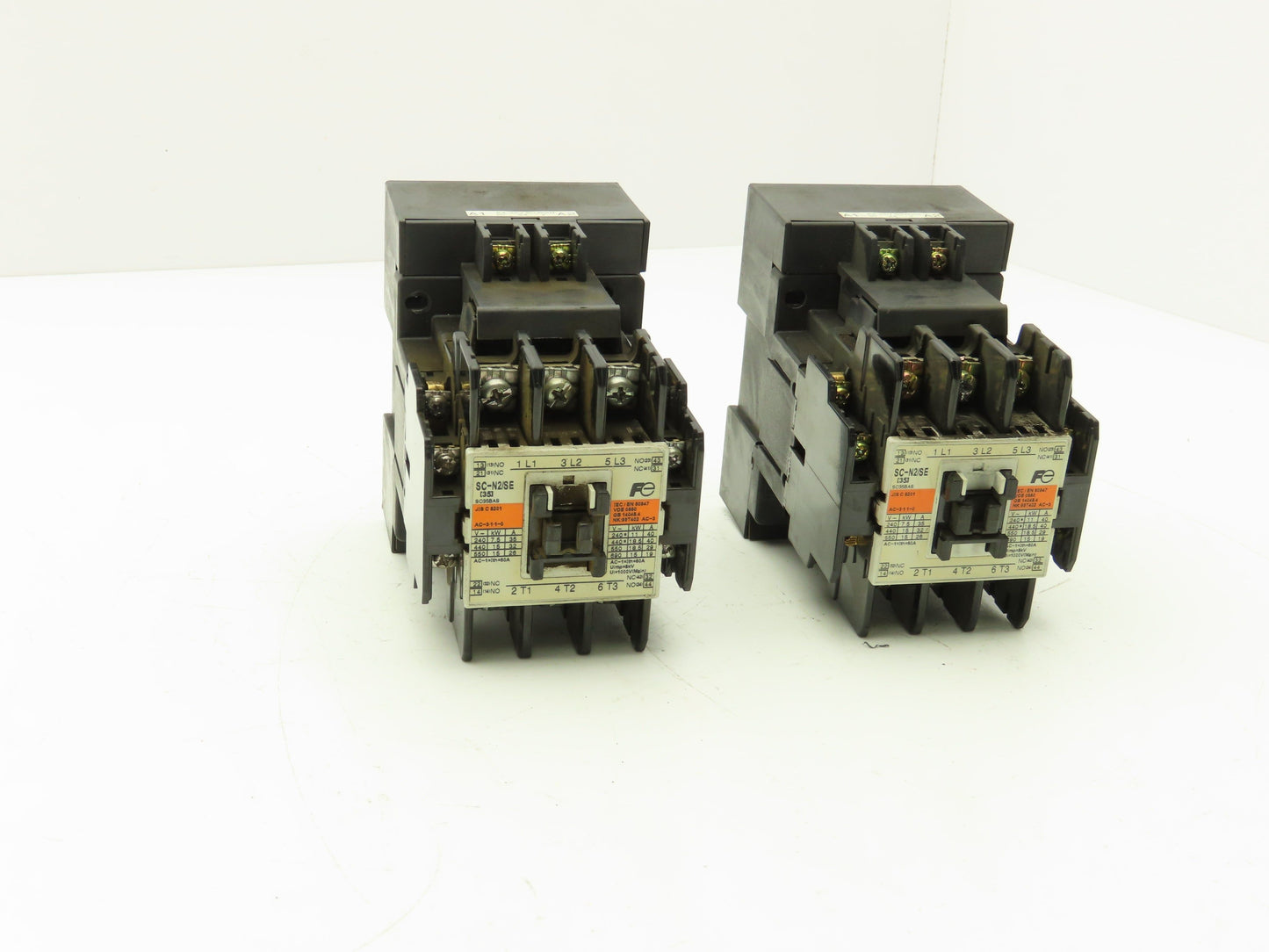 Fuji Electric SC35BAS SC-N2/SE Contactor 30HP 40A 600VAC Lot of 2