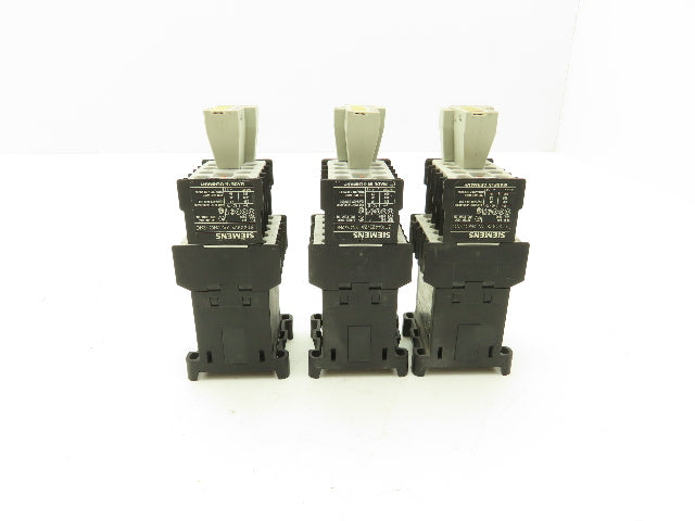 Siemens 3TF2001-0BB4 Contactor Block Diode Set 16A 600VAC 5HP Lot of 3