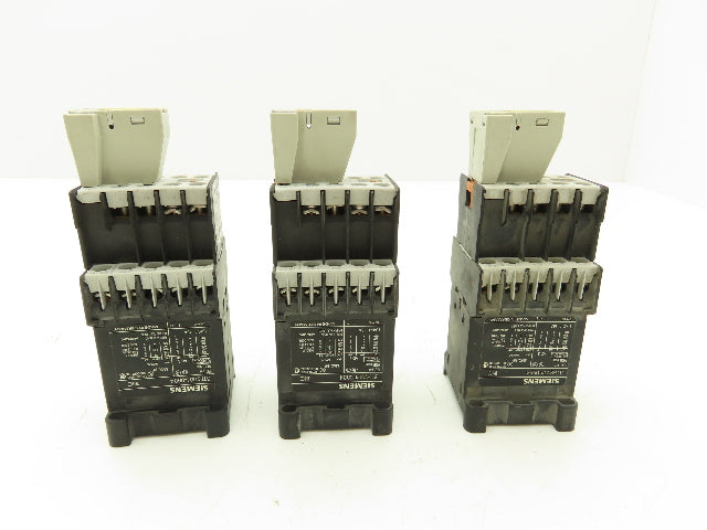Siemens 3TF2001-0BB4 Contactor Block Diode Set 16A 600VAC 5HP Lot of 3