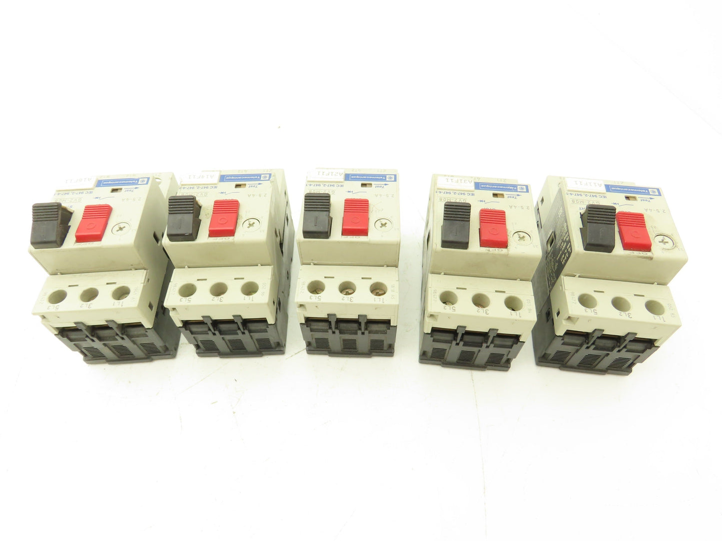 Telemecanique Contactor Manual Motor Starter 3-Pole 2.5-4A 600VAC 3HP Lot of 5