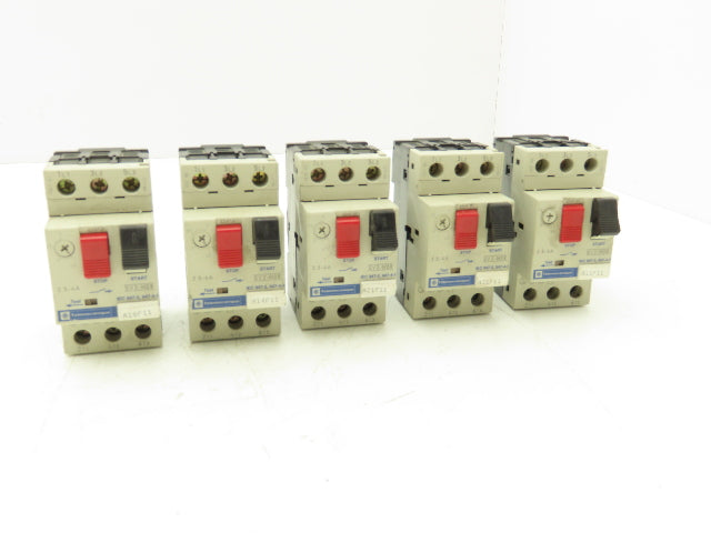 Telemecanique Contactor Manual Motor Starter 3-Pole 2.5-4A 600VAC 3HP Lot of 5