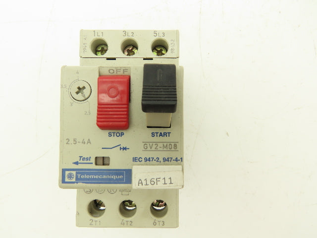 Telemecanique Contactor Manual Motor Starter 3-Pole 2.5-4A 600VAC 3HP Lot of 5