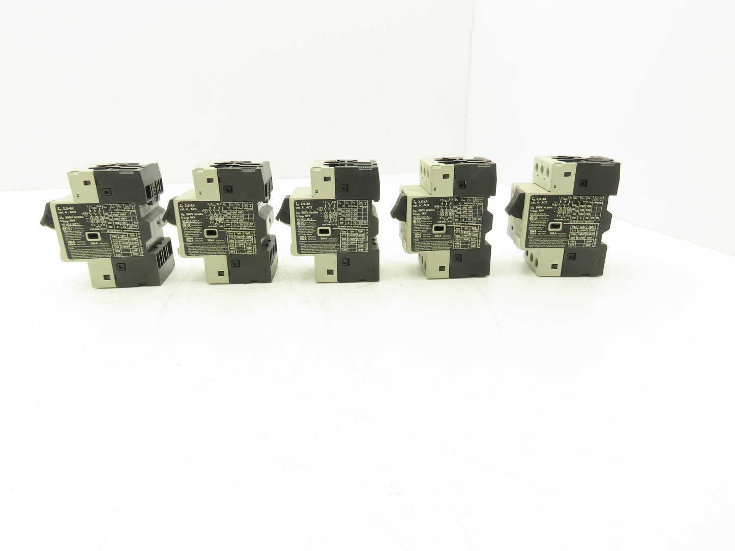 Telemecanique Contactor Manual Motor Starter 3-Pole 2.5-4A 600VAC 3HP Lot of 5