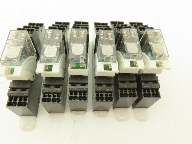 Omron G2R-2-SND P2RF-08-PU Relay 24VDC Coil 5A Base 250V 6A Lot of 6