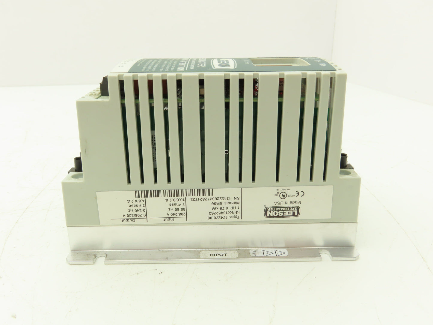Leeson 174270.00 VFD Drive Input 1PH Output 3PH 4.2A 0-240Hz 1HP