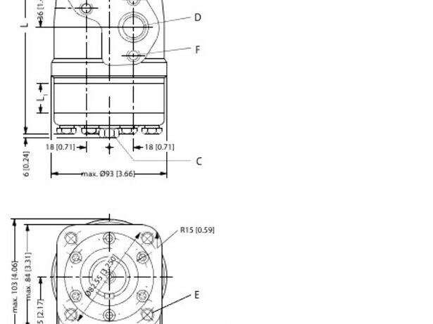 Danfoss 151-5175 OMPA 160 Orbital Hydraulic Motor 4-Bolt C-Flange