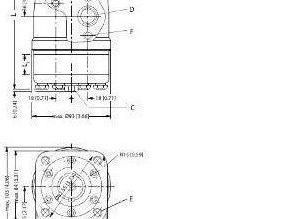 Danfoss 151-5177 OMPA 250 Orbital Hydraulic Motor 4-Bolt C-Flange