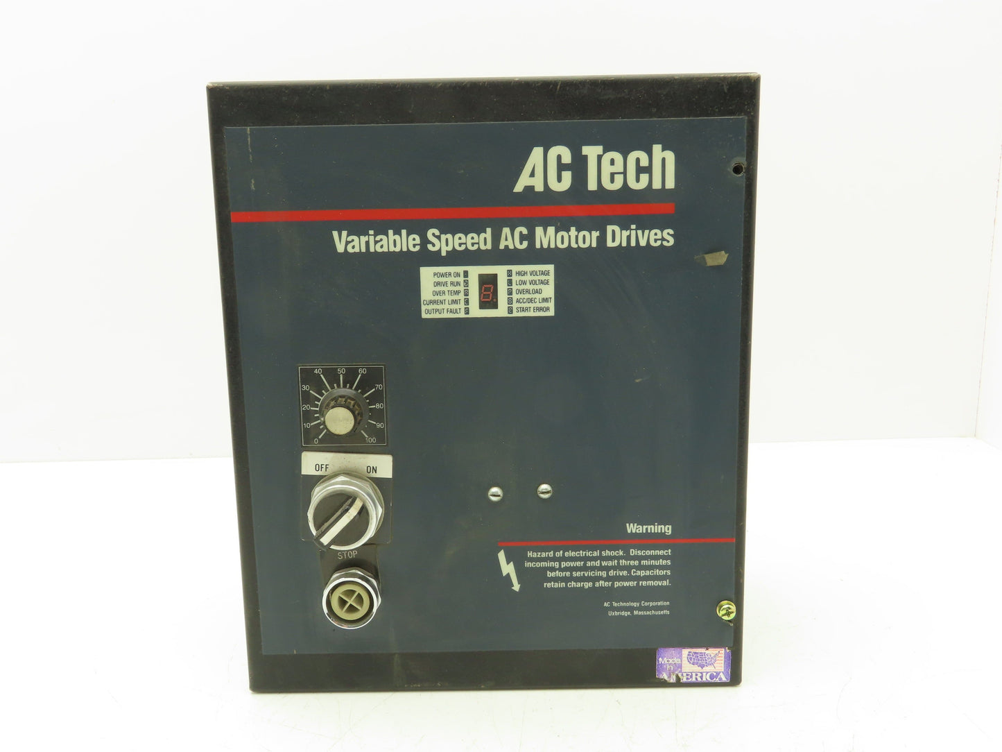AC Tech V12007D VFD Variable Speed AC Motor Drive .75Hp 230V 1PH Input 3PH Out