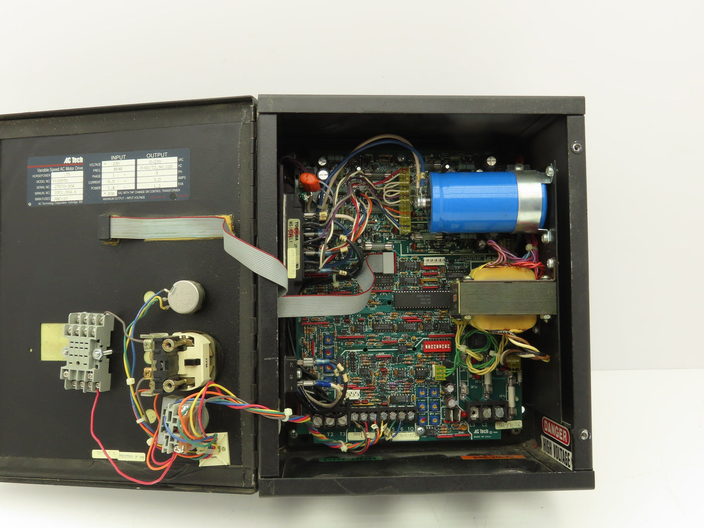 AC Tech V12007D VFD Variable Speed AC Motor Drive .75Hp 230V 1PH Input 3PH Out