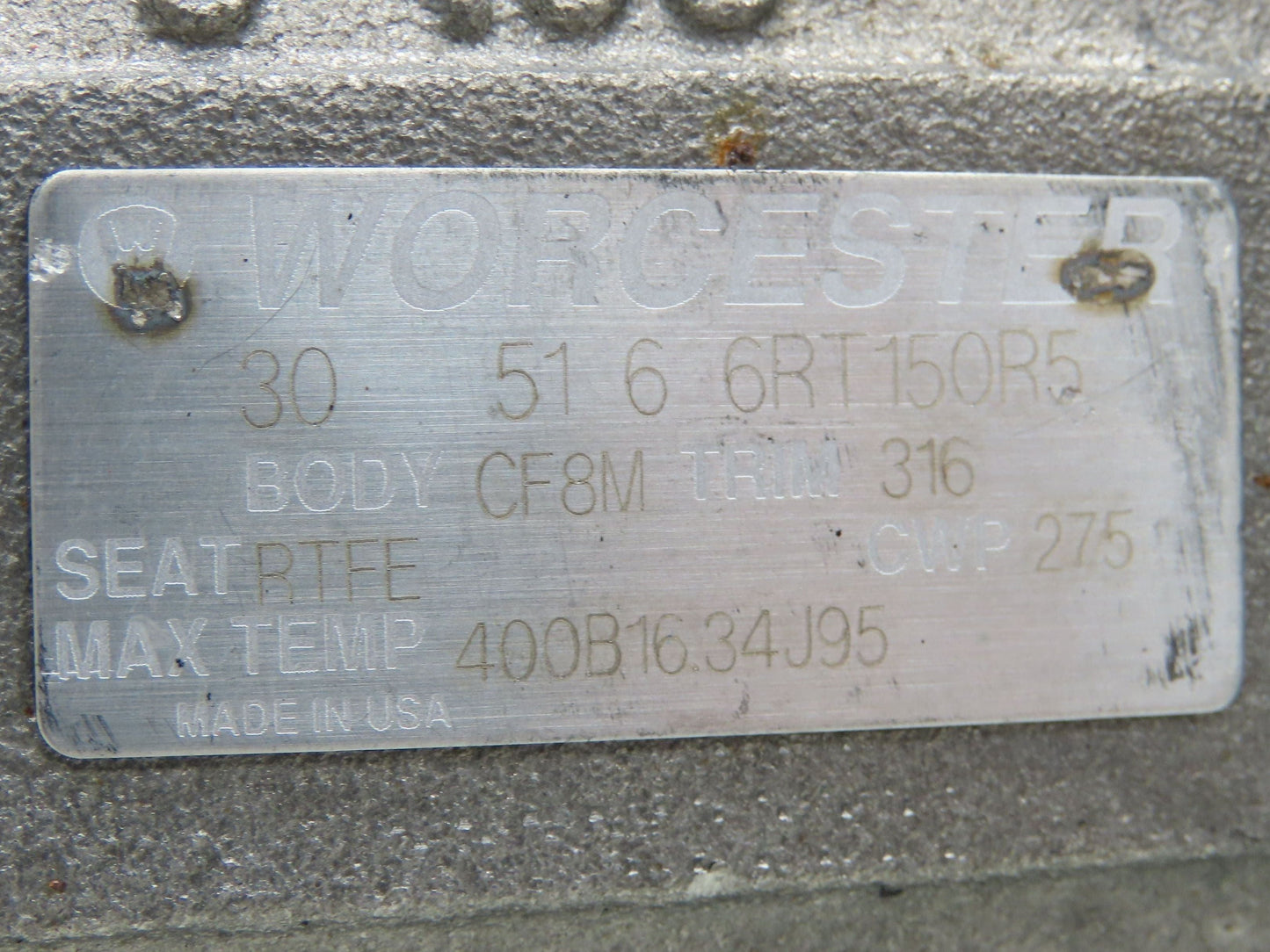 Worcester Flowserve CF8M Stainless Steel Ball Valve 3" ANSI Quarter Turn 1000psi