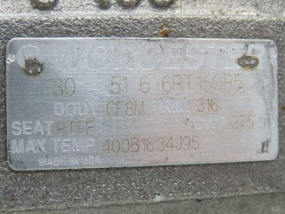 Worcester Flowserve CF8M Stainless Steel Ball Valve 3" ANSI Quarter Turn 1000psi