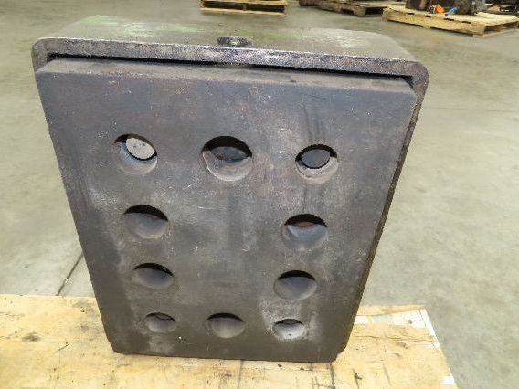 Industrial Machine Leveling Feet 13x16" Pad 1.5"-12 Thread Set of 4 Green