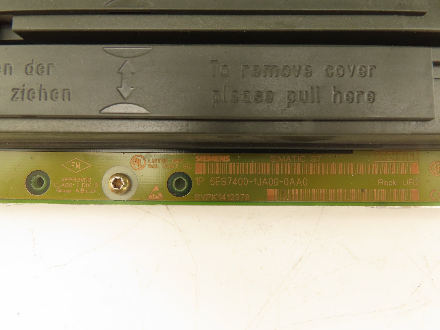 Siemens 6ES7400-1JA00-0AA0 SIMATIC S7 Backplane With I/O Modules