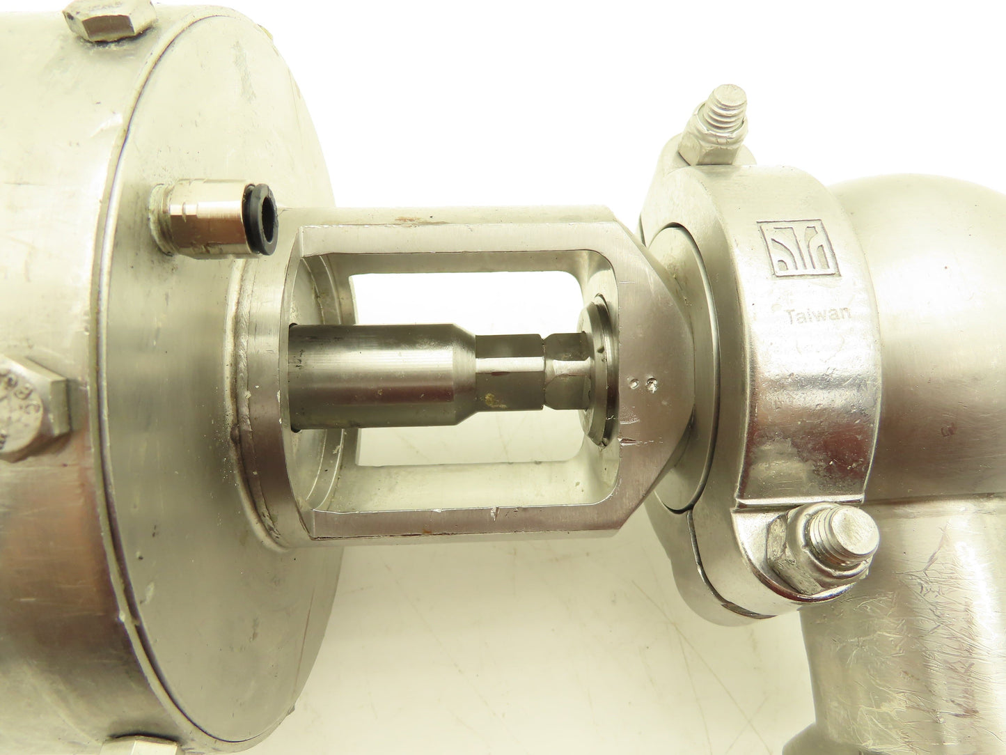 Tri Clover Alfa Laval 2" Stainless Sanitary Diverter Valve Pneumatic Actuated
