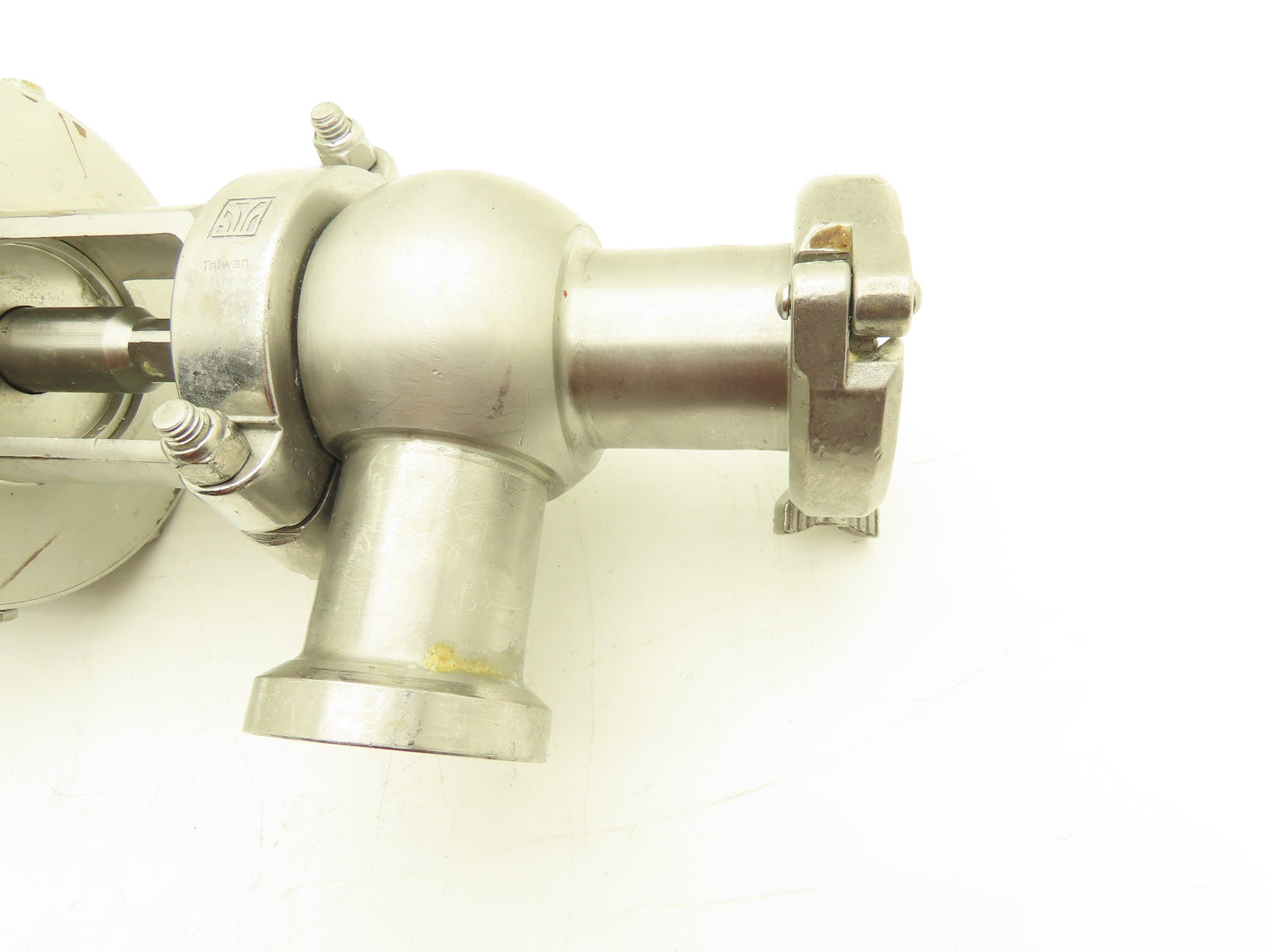 Tri Clover Alfa Laval 2" Stainless Sanitary Diverter Valve Pneumatic Actuated