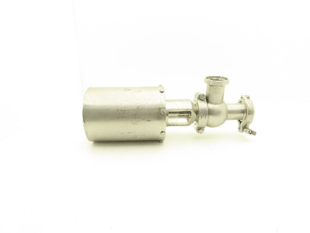 Tri Clover Alfa Laval 2" Stainless Sanitary Diverter Valve Pneumatic Actuated