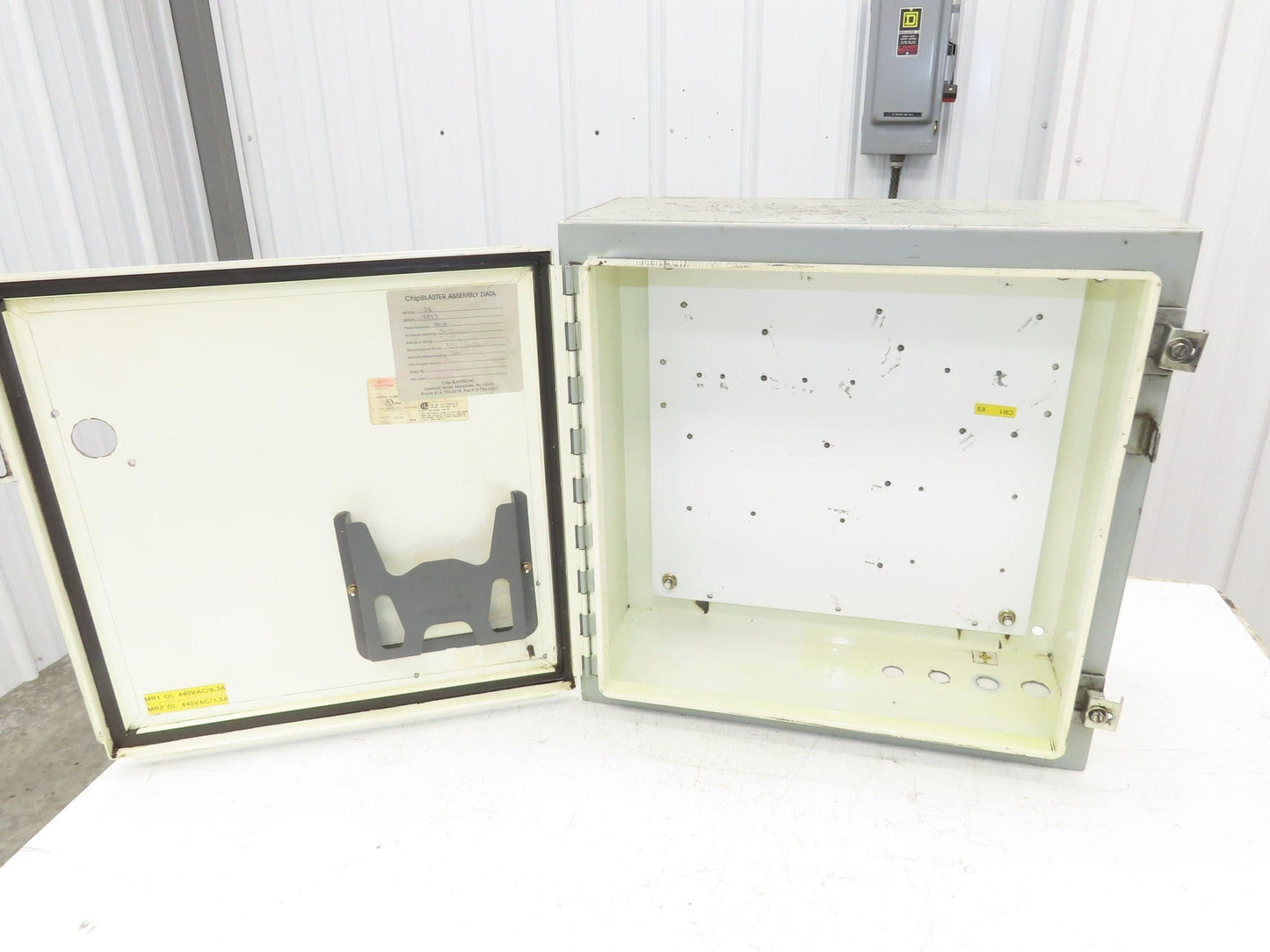 Hoffman A202008LP Electrical Enclosure Control Panel 20x20x8" Back Plate JIC