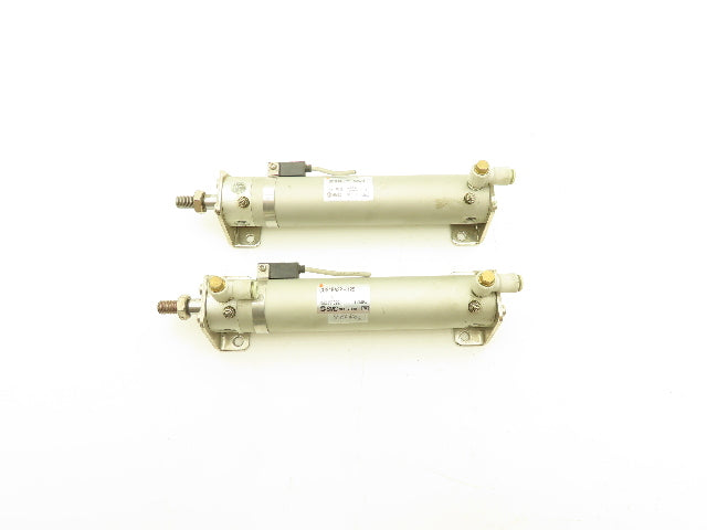 SMC CDG1BA32-125 Pneumatic Double Acting Round Cylinder 125mm Stroke Lot of 2