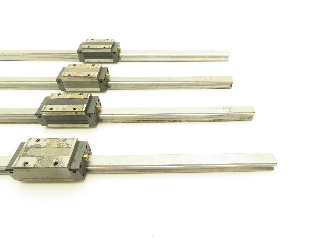 THK SHS15R Linear Bearing Block LM Guide Rail 15mm x 460mm 18"L Lot of 4