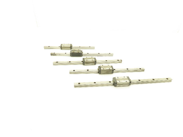 THK SHS15R Linear Bearing Block LM Guide Rail 15mm Mixed Length Lot of 5