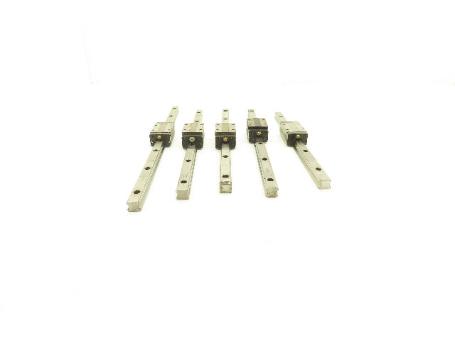 THK SHS15R Linear Bearing Block LM Guide Rail 15mm Mixed Length Lot of 5