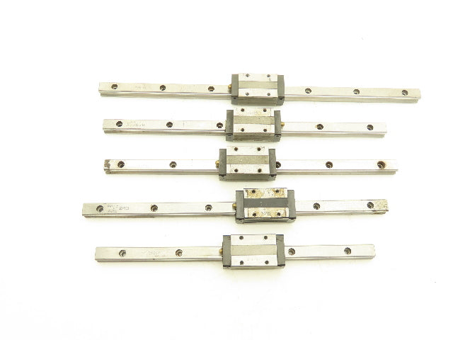 THK SHS15R Linear Bearing Block LM Guide Rail 15mm Mixed Length Lot of 5