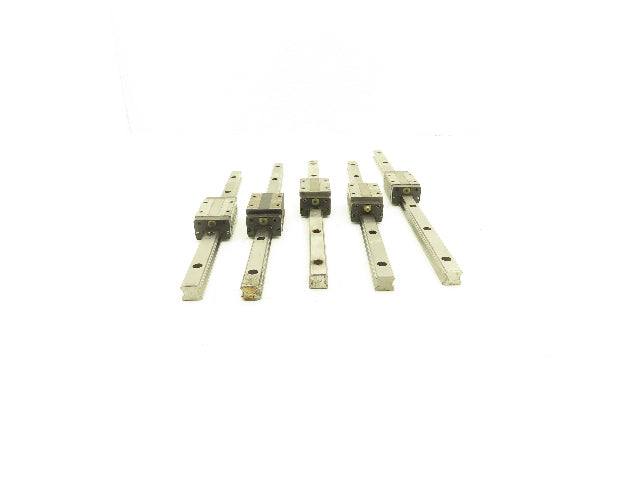 THK SHS15R Linear Bearing Block LM Guide Rail 15mm Mixed Length Lot of 5