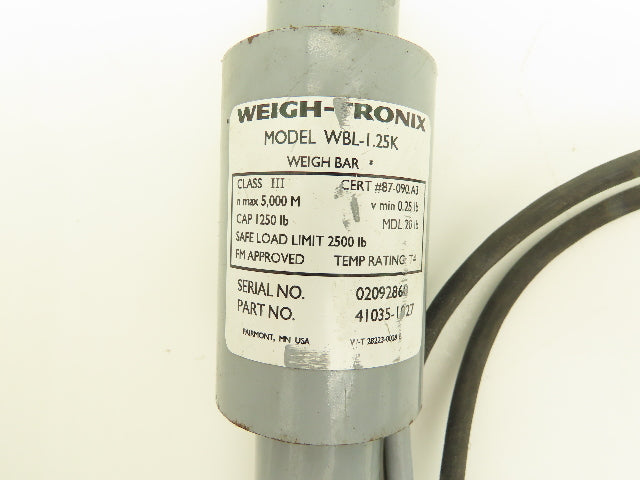 Avery Weigh-Tronix WBL-1.25K Weigh-Bar Floor Scale Load Cell 1250 Lb Set of 4