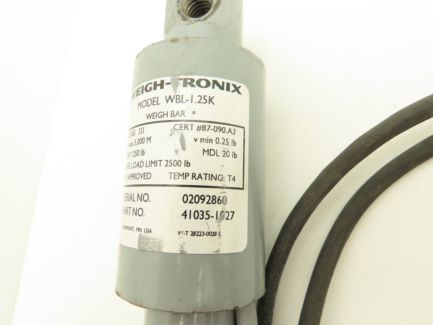 Avery Weigh-Tronix WBL-1.25K Weigh-Bar Floor Scale Load Cell 1250 Lb Set of 4