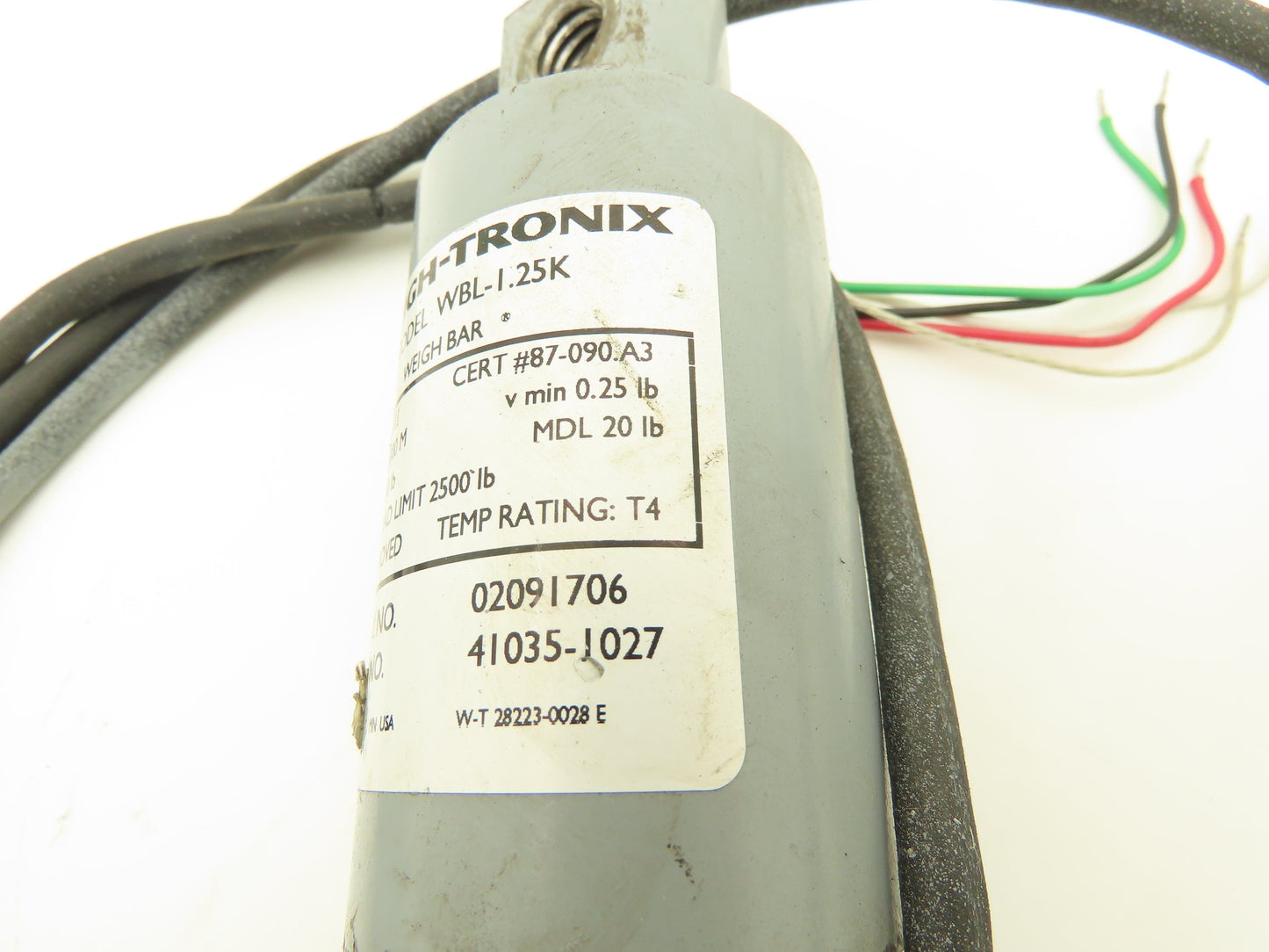 Avery Weigh-Tronix WBL-1.25K Weigh-Bar Floor Scale Load Cell 1250 Lb Set of 4