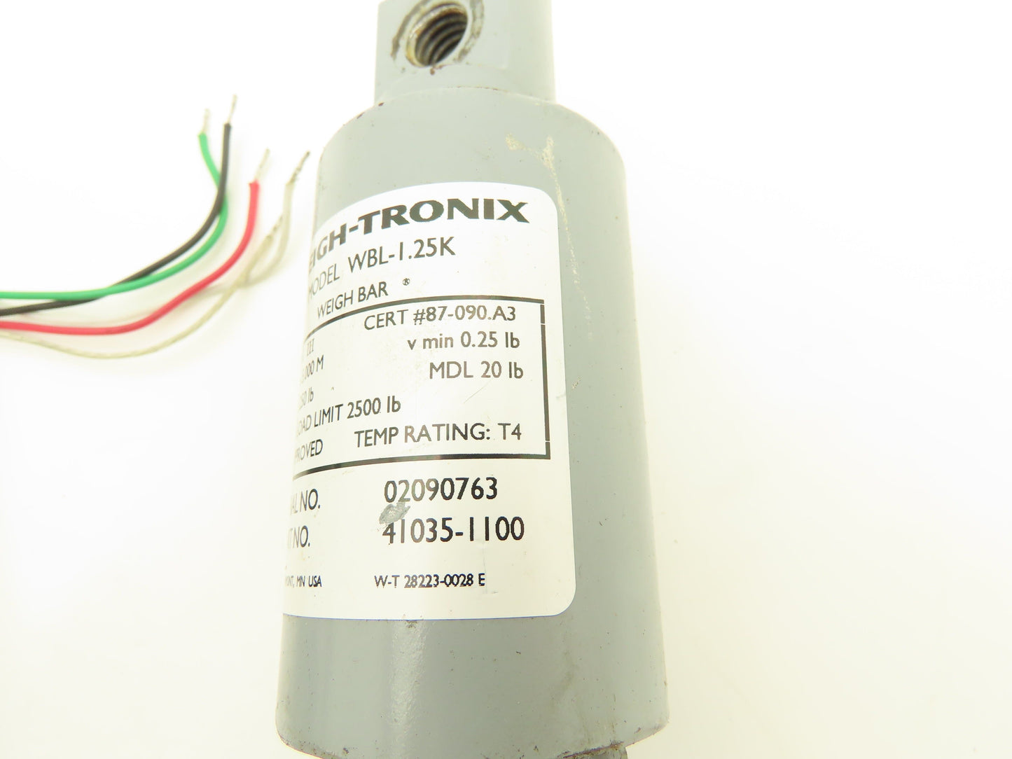 Avery Weigh-Tronix WBL-1.25K Weigh-Bar Floor Scale Load Cell 1250 Lb Set of 4