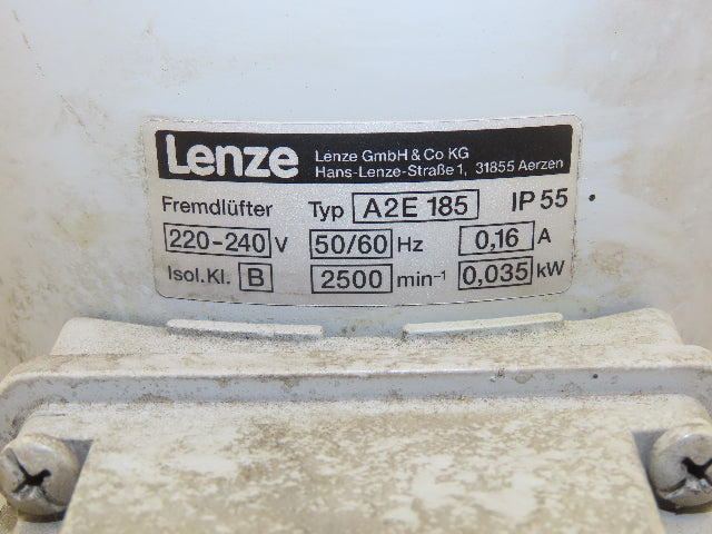 Lenze IEC 100-12 Motor Cooling Fan Unit EBM Papst 50W 230V A2E185-AF20-09