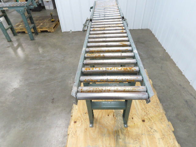 Hytrol 15"x 6' 7" Gravity Roller Conveyor Walk-Thru 36" Gate 1-3/8" Roller 13"BF