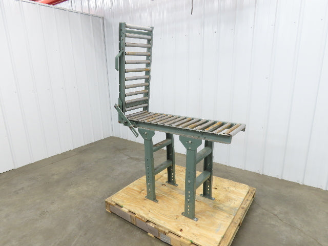 Hytrol 15"x 6' 7" Gravity Roller Conveyor Walk-Thru 36" Gate 1-3/8" Roller 13"BF