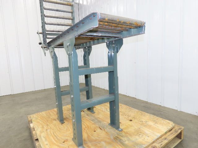 Hytrol 15"x 6' 7" Gravity Roller Conveyor Walk-Thru 36" Gate 1-3/8" Roller 13"BF