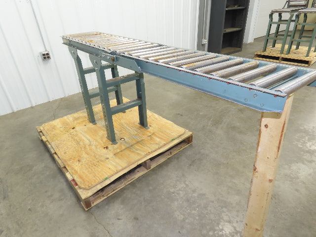 Hytrol 15"x 6' 7" Gravity Roller Conveyor Walk-Thru 36" Gate 1-3/8" Roller 13"BF