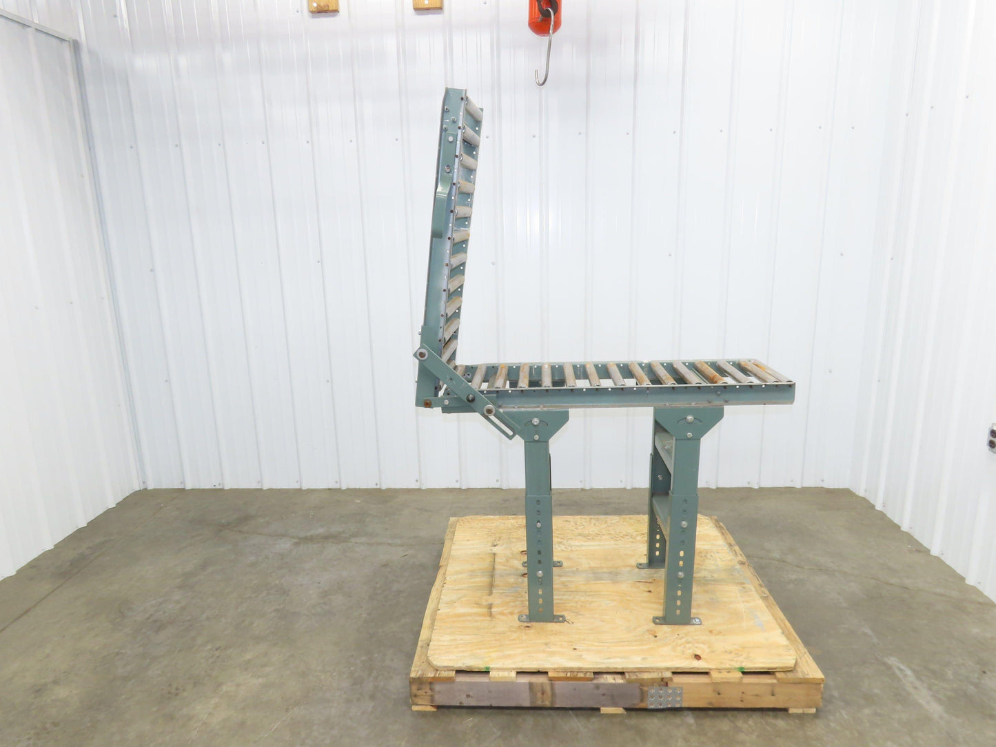 Hytrol 15"x 6' 7" Gravity Roller Conveyor Walk-Thru 36" Gate 1-3/8" Roller 13"BF