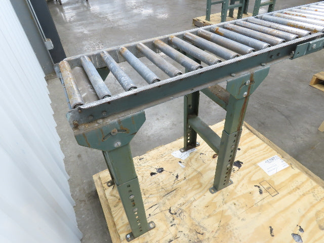 Hytrol 15"x 1-3/8" Gravity Roller Conveyor 53" Walk-Thru Gate Set 11' 5"L