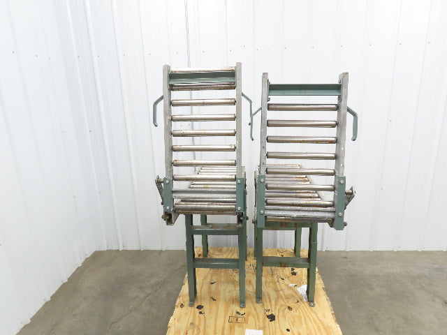 Hytrol 15"x 1-3/8" Gravity Roller Conveyor 53" Walk-Thru Gate Set 11' 5"L