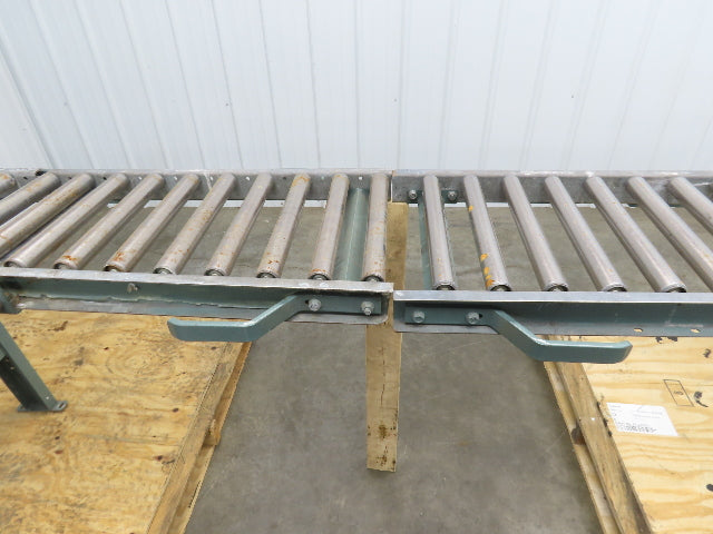 Hytrol 15"x 1-3/8" Gravity Roller Conveyor 53" Walk-Thru Gate Set 11' 5"L