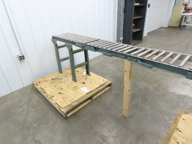 Hytrol 15"x 1-3/8" Gravity Roller Conveyor 53" Walk-Thru Gate Set 11' 5"L