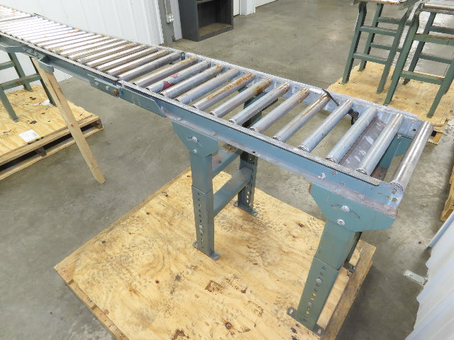 Hytrol 15"x 1-3/8" Gravity Roller Conveyor 53" Walk-Thru Gate Set 11' 5"L