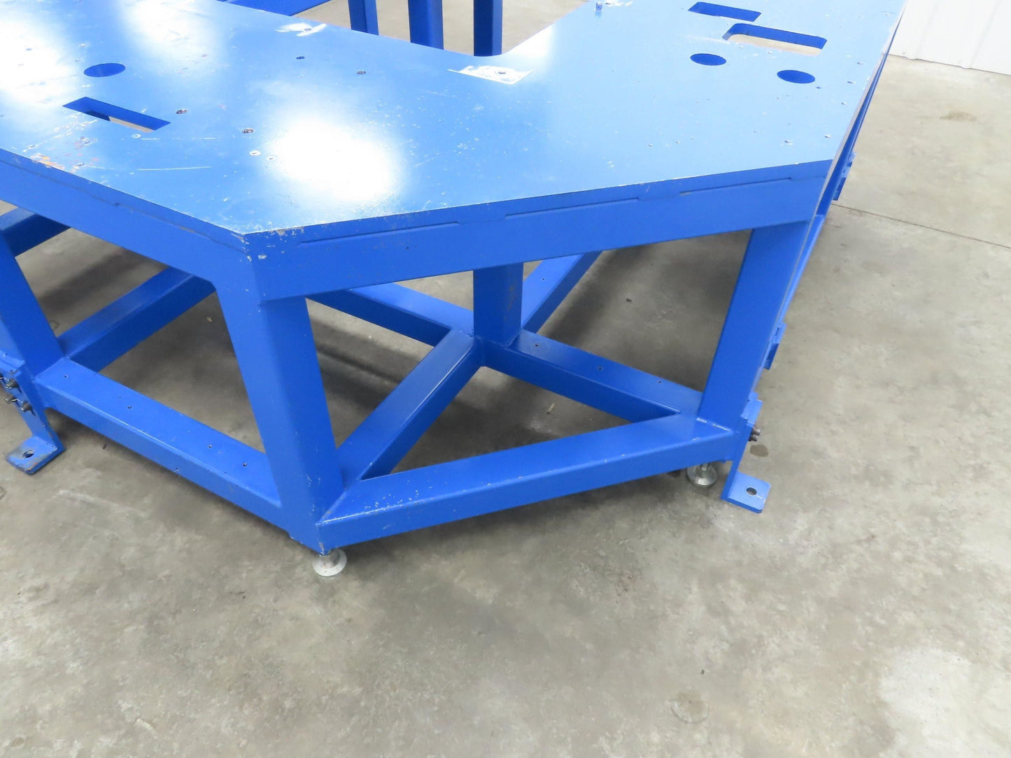 13/16" Steel Top Machine Base Welding Table Work Bench 73x71" 28-1/4"H