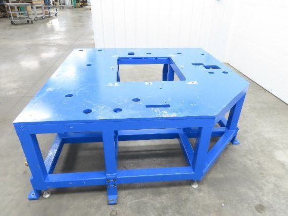 13/16" Steel Top Machine Base Welding Table Work Bench 73x71" 28-1/4"H