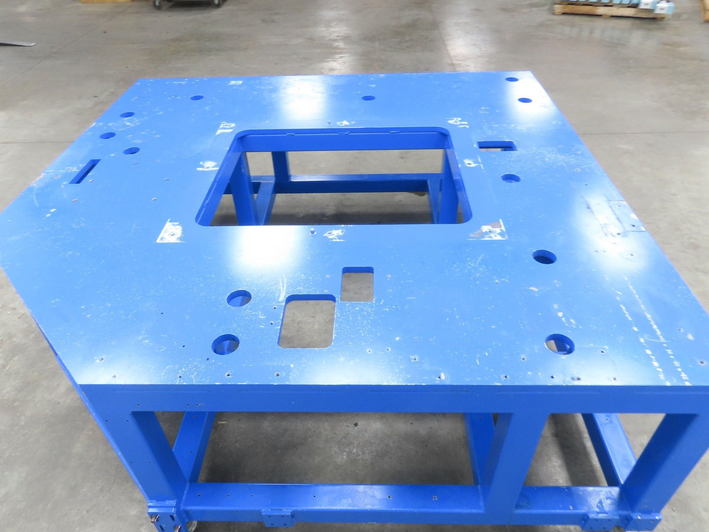13/16" Steel Top Machine Base Welding Table Work Bench 73x71" 28-1/4"H