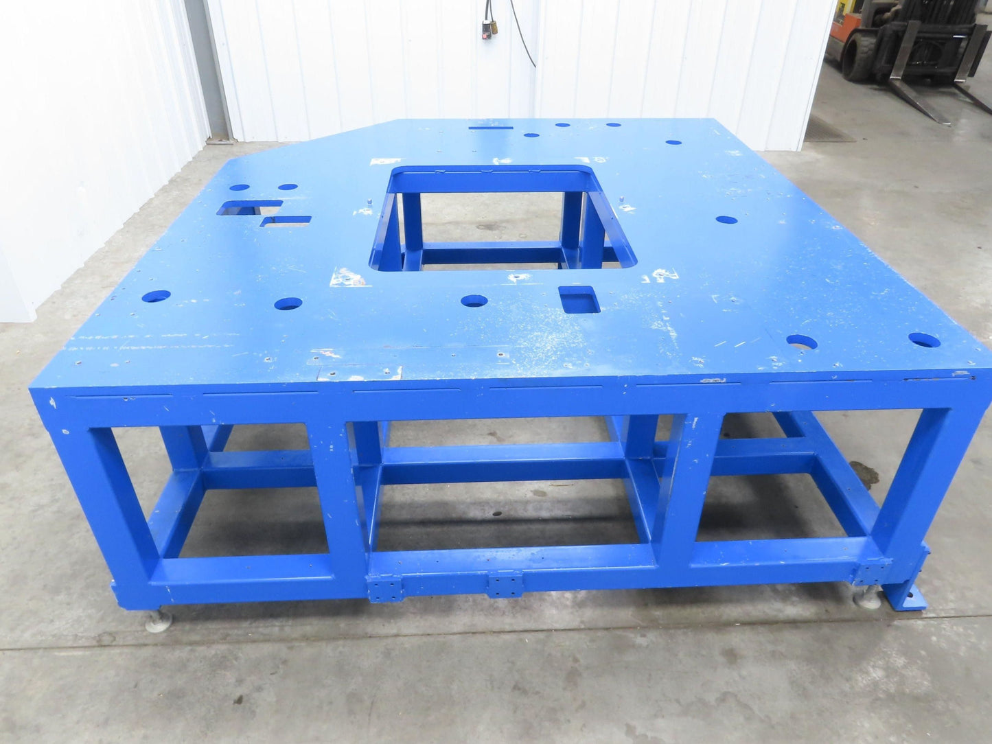 13/16" Steel Top Machine Base Welding Table Work Bench 73x71" 28-1/4"H