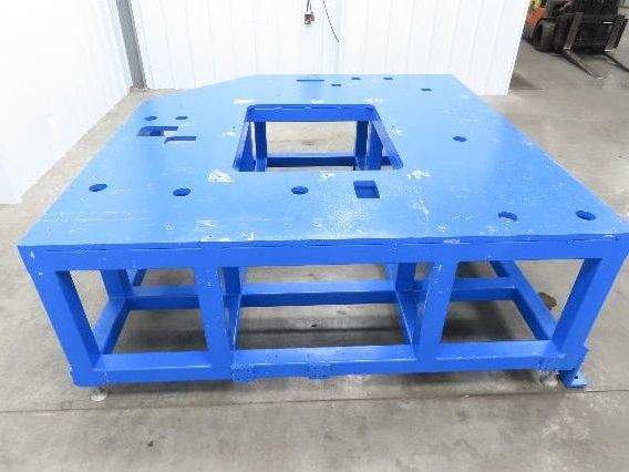 13/16" Steel Top Machine Base Welding Table Work Bench 73x71" 28-1/4"H