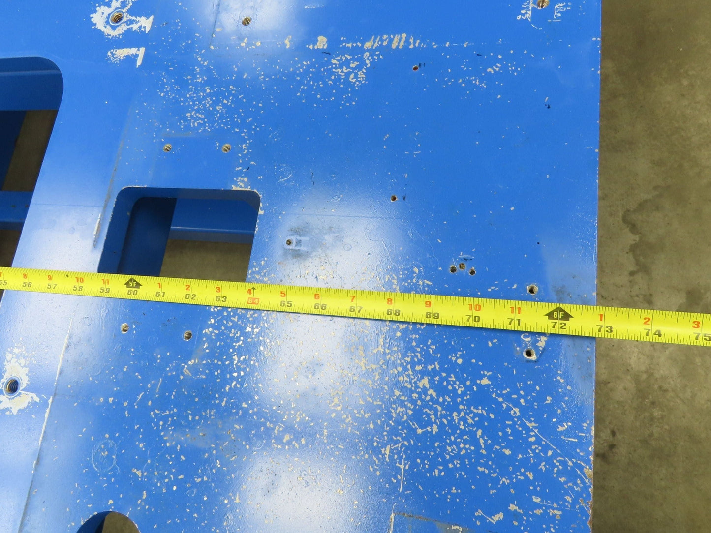 13/16" Steel Top Machine Base Welding Table Work Bench 73x71" 28-1/4"H