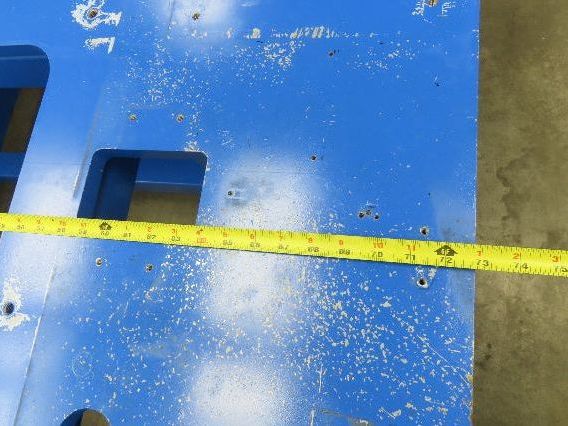13/16" Steel Top Machine Base Welding Table Work Bench 73x71" 28-1/4"H
