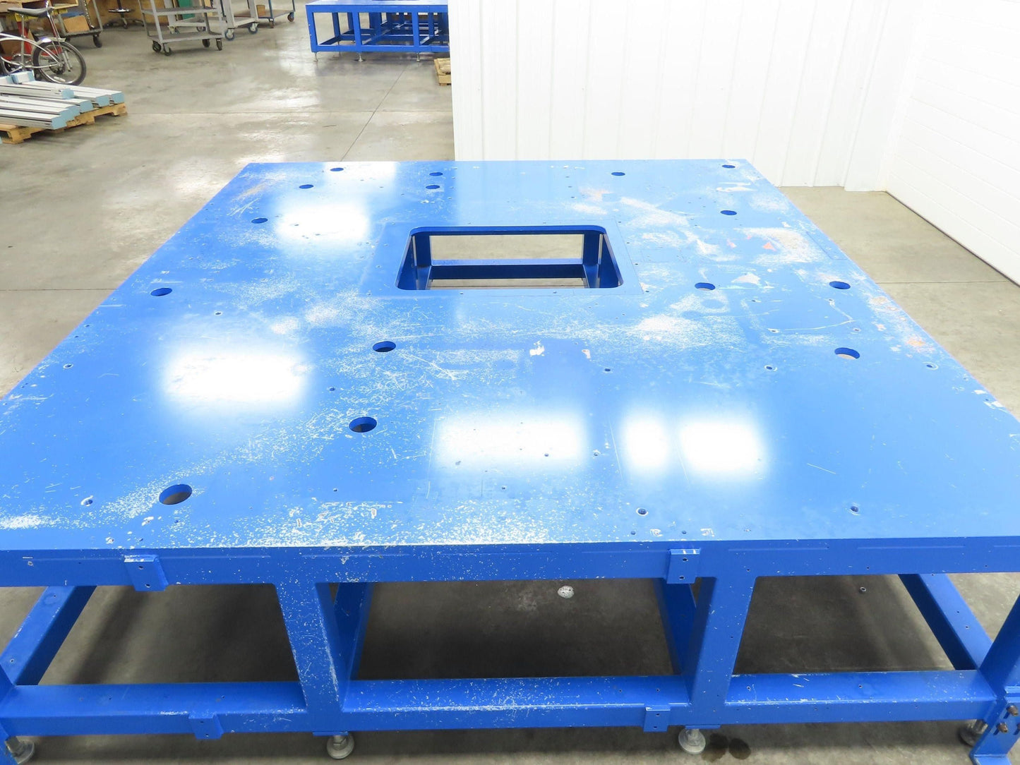 13/16" Steel Top Machine Base Welding Table Work Bench 88-1/2x94-1/2"26-1/2"H